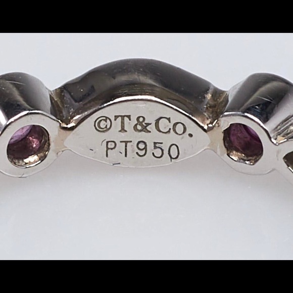 Tiffany & Co. Platinum Pink Sapphires and Diamonds - Picture 7 of 11